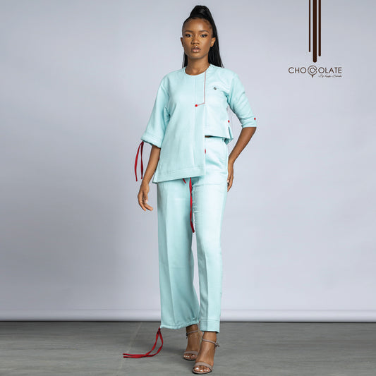 PRE-ORDER Damask Mint Kaftan (OUT OF STOCK BUT AVAILABLE IN OTHER FABRICS)