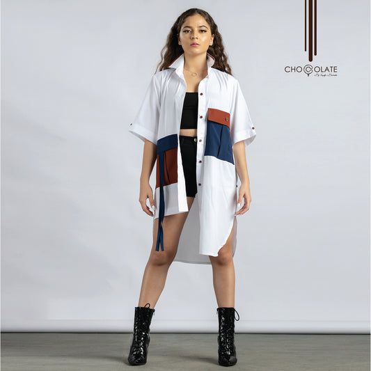 Solid Coloured Shirt Dress (OUT OF STOCK BUT AVAILABLE IN OTHER FABRICS)
