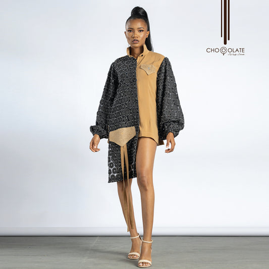 Premium & Lace Feel Shirt Dress (OUT OF STOCK BUT AVAILABLE IN OTHER FABRICS)